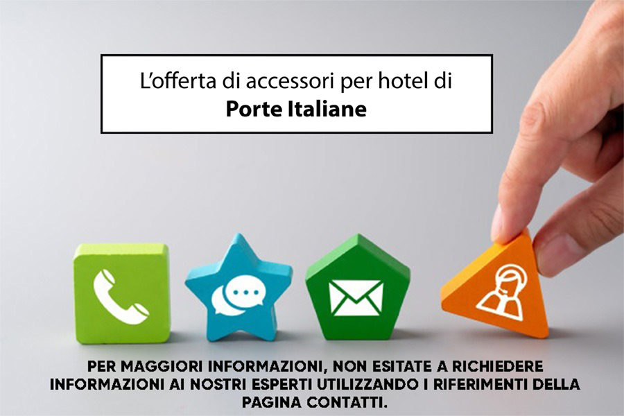 Informativa contatti accessori per hotel
