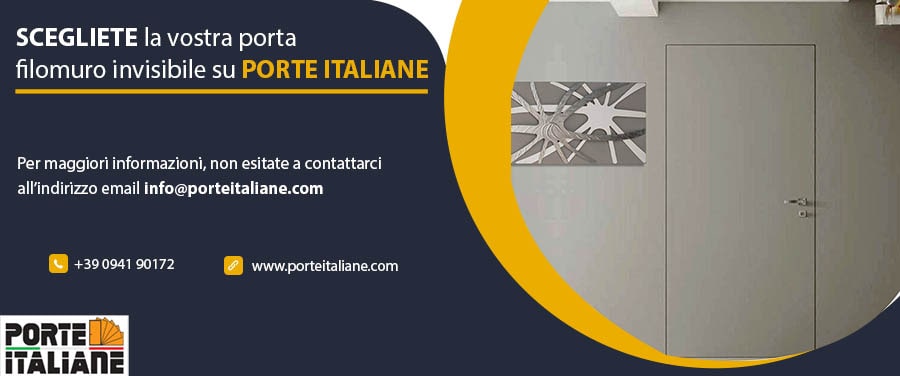 Porta filomuro offerte sul sito porte italiane