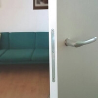 invisible pocket doors with handle