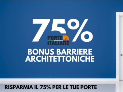 Bonus Barriere Architettoniche al 75% per Porte Interne.