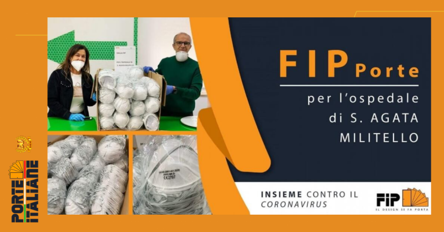 COVID-19: FIP dona 800 mascherine all’ospedale di Sant’Agata di Militello corona