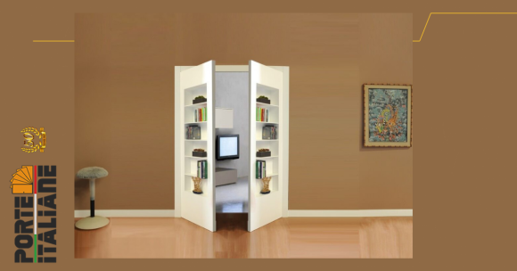 Hidden bookcase door, the furnishing solution that combines aesthetics and practicality