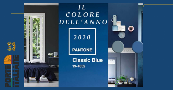 Interior doors and furnishings with the Pantone 2020 color of the year